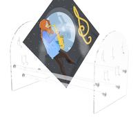 Raxove Record Holder for Albums | Clear Record Holder,Unique Acrylic Record Storage Box Album Rack Holder, Multifunctional Visible Display for LP Album Record