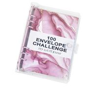 Raxove Save Money from 100 Envelopes, Challenge Binder 100 Envelopes, Economical Book Binder for 100 Days | Cash Envelope Reaches Financial Goals on a Budget