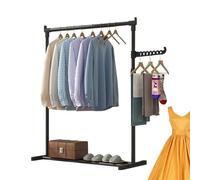 Raxove Telescopic Towel Racks Without Wheels - Heavy Duty Clothing Racks | Adjustable Clothing Hanger, Freestanding Clothing Rack For Coats, Dress, Clothes Drying Storage Rack