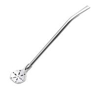 Raxove Yerba Mate Straw - Stainless Steel Drinking Stir Straws,Portable Straw Spoon Filter Strainers, Reusable Flower Shaped Stirring Spoon for Coffee, Restaurants, Milk Tea