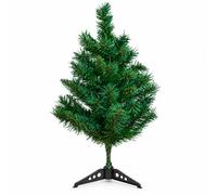 Raxter 60cm Mini Artificial Christmas Tree with Stand | Green Tipped, Tabletop Design
