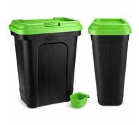 raxter Large 30L/15kg Pet Food Storage Container with Scoop, Flip Top Lock & Airtight Seal - Ideal for Dog Food, Cat Food, and Treats - Durable Plastic Bin for Pet Supplies