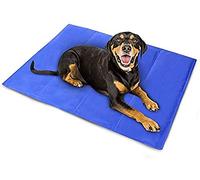 Raxter Pet Dog Cat Cooling Mat Size 60x44 cm with Extra Self Cooling Gel Mat Pads and Foldable Soft Puppy Sprinkler Freeze Ice Pad for Dogs Bed Mattress Durable Non-Toxic Puppy Cushion Blanket