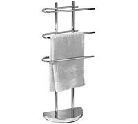 Raxter Stainless Steel Finish and Rustproof Curved Free Standing Towel Stand, Rails, Holder and Towel Drying Rack for Bathroom