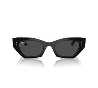 Ray-Ban 0RB4395 Unisex Rectangular Round Corner Sunglasses Black, Black Over Gold, 52