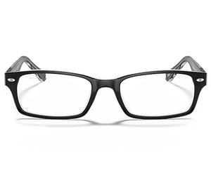 Ray-Ban 0RX5206 2034 Black on Transparent 52