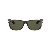 Ray - Ban Unisex RB2132 NEW WAYFARER 902/58 Sunglasses Injected Turtle Green G15 Squared Polarized