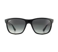 Ray - Ban Man RB4181 RB4181 601/71 Sunglasses Injected Black Grey Squared Normal Shaded
