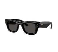 Ray - Ban Unisex Ray - Ban A$AP Rocky RB4940 WAYFARER PUFFER 601/87 Sunglasses Nylon Black Squared Normal