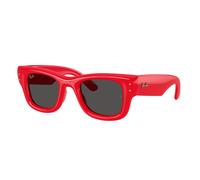 Ray - Ban A$AP Rocky RB4940 WAYFARER PUFFER 683187 Unisex Sunglasses Nylon Red Black Squared Normal
