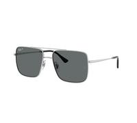 Ray-Ban Sunglasses Unisex Ari Bio-based - Silver Frame Grey Lenses Polarized 56-16 56-16