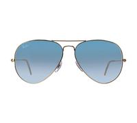 Ray-Ban Sunglasses Aviator 3025 Gold Gradient Light Blue 001/3F Large 62mm