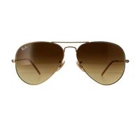 Ray - Ban Unisex RB3025 AVIATOR 112/85 Sunglasses Metal Gold Brown Pilot Normal Shaded