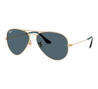 Ray - Ban Unisex RB3025 AVIATOR 9278R5 Sunglasses Metal Gold Blue Pilot Normal