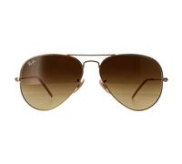 Ray-Ban Unisex sunglasses Rb3025 aviator large metal 112/85 matte gold brown gradient