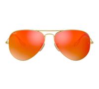 Ray-Ban Aviator Orange Flash Lens Gold Sunglasses