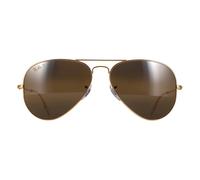 Ray - Ban RB3025 AVIATOR 9196G5 Unisex Sunglasses Metal Gold Brown Pilot Polarized Shaded