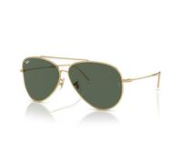 Ray-Ban Aviator Unisex Gold Green RB0101S Reverse Metal - One Size