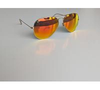 Ray-Ban Aviator Sunglasses RB3025 112/69 58mm Orange Mirror Gold Frame NEW