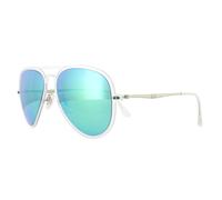 Ray-Ban Sunglasses Aviator Light Ray II 4211 646/3R Matt Clear Green Mirror