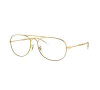 Ray-Ban RB3735 Bain Bridge 001/GH Men's Eyeglasses Gold Size 57 (Frame Only) - Blue Light Block Available