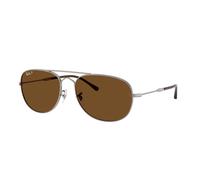 Ray-Ban Sunglasses Unisex Bain Bridge - Gunmetal Frame Brown Lenses Polarized 60-17