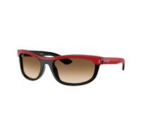 Ray-Ban Sunglasses Unisex Balorama Street Neat - Red On Black Frame Brown Lenses 62-19