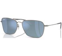 Ray-Ban Unisex Sunglass RBR0102S Caravan Reverse - Frame color: Gunmetal, Lens color: Light Blue