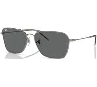 Ray-Ban Unisex Sunglass RBR0102S Caravan Reverse - Frame color: Gunmetal, Lens color: Dark Grey