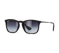 Ray - Ban Man RB4187 CHRIS 622/8G Sunglasses Injected Black Grey Squared Normal Shaded