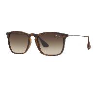 Ray-Ban Mens Sunglasses Chris 4187 856/13 Rubber Havana Gradient Brown - One Size