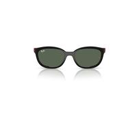 Ray-Ban Clipon Children Rb1632 Clip-on Kids Bio-based - Black On Rubber Red Frame Green Lenses 48-16