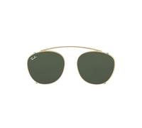 Ray-Ban Clipon Unisex Rb6355 Clip-on - Arista Gold Frame Green Lenses 50-20