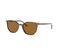 Ray-Ban Sunglasses Unisex Elliot - Havana Brown Grey Frame Brown Lenses Polarized 54-19