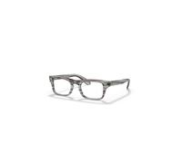 Ray-Ban Eyeglasses Children Burbank Optics Kids - Striped Grey Frame Clear Lenses Polarized 43-19