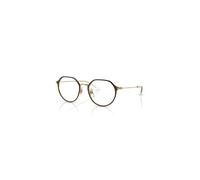 Ray-Ban Eyeglasses Children Jack Optics Kids - Brown On Gold Frame Clear Lenses Polarized 47-18