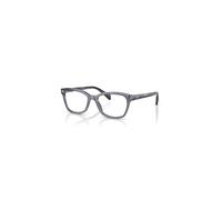 Ray-Ban Eyeglasses Children Rb1591 Optics Kids - Striped Blue Havana Frame Clear Lenses Polarized 46-16
