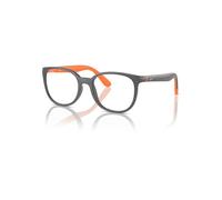 Ray-Ban Eyeglasses Children Rb1631 Optics Kids Bio-based - Dark Grey On Orange Frame Clear Lenses 45-16