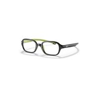 Ray-Ban Eyeglasses Children Rb9074 Optics Kids - Black On Green Frame Clear Lenses Polarized 39-16