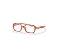 Ray-Ban Eyeglasses Children Rb9074 Optics Kids - Orange Frame Clear Lenses Polarized 37-16