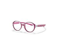 Ray-Ban Eyeglasses Children Rb9075 Optics Kids - Transparent On Fuxia Frame Clear Lenses Polarized 37-16