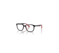 Ray-Ban Eyeglasses Children Rb9078v Optics Kids Bio-based - Black On Red Frame Clear Lenses Polarized 46-16