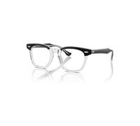Ray-Ban Eyeglasses Children Rb9098v Optics Kids - Black On Transparent Frame Clear Lenses Polarized 43-18
