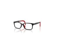 Ray-Ban Eyeglasses Children Rba1980 Optics Kids Bio-based - Black & Red Frame Clear Lenses Polarized 47-14