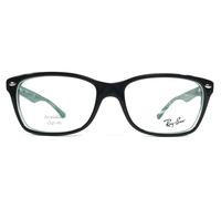 Ray-Ban Eyeglasses Frames RB5228 8121 Black on Transparent Green 55-17-140