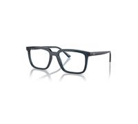 Ray-Ban Eyeglasses Unisex Alain Optics - Opal Dark Blue Frame Clear Lenses Polarized 52-18