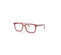 Ray-Ban Eyeglasses Unisex Alain Optics - Transparent Red Frame Clear Lenses Polarized 54-18
