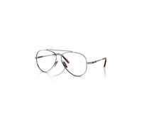 Ray-Ban Eyeglasses Unisex Aviator II Titanium Optics - Silver Frame Clear Lenses Polarized 55-14