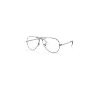 Ray-Ban Eyeglasses Unisex Aviator Optics - Gunmetal Frame Clear Lenses 55-14
