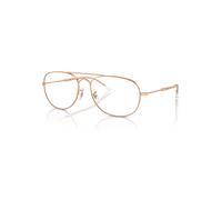 Ray-Ban Eyeglasses Unisex Bain Bridge Optics - Rose Gold Frame Clear Lenses Polarized 57-17